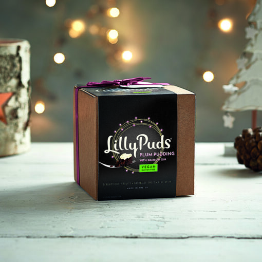 LillyPuds Vegan & Gluten Free Plum Pudding with Damson Gin